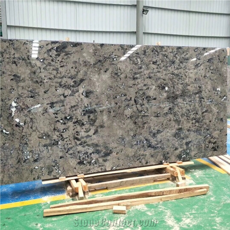 China Matrix Grey Marble Slab