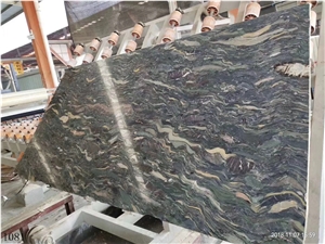 China Nine Dragon Jade Marble Slab Wall Floor Tile