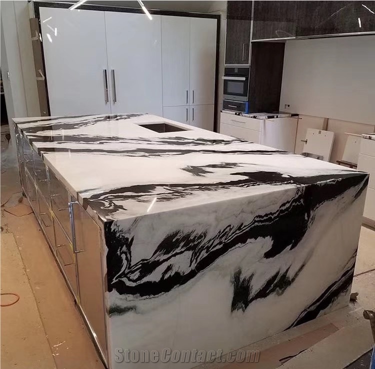 China Panda White Marble Kitchen Countertops-801188 ...