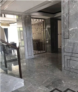 China Phantom Grey Marble Hotel Interior Project