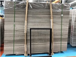 China Wooden Grey Marble Slab and Tile