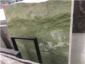 Chinese Polished Green Agate Marble Slabs