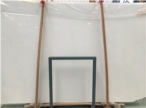 Chinese Polished Pure White Marble Slabs
