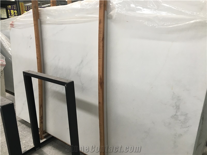 Chinese Statuario Bianco White Marble Slabs