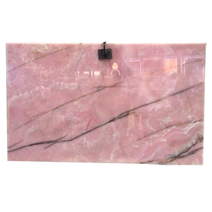 Competitive Price Iran Pink Polished 1.6 cm Onyx