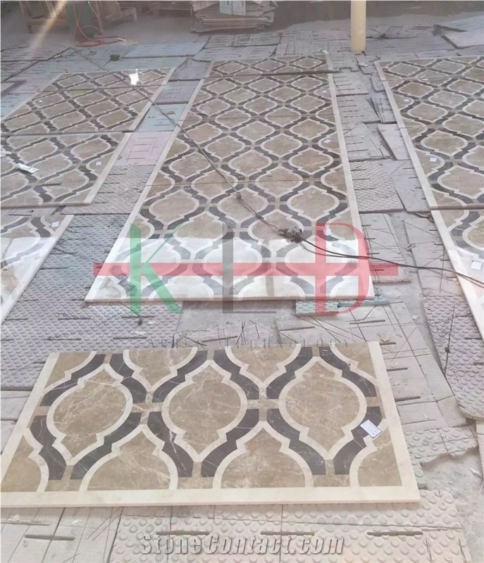 Corridor Floor Water Jet Cut Tiles,Mosaics