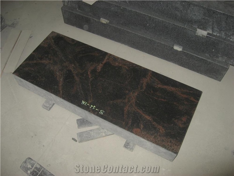 Custom Mermaid Sub-Base Aurora Granite Bench