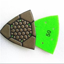 Diamond Triangle Polishing Stone Resin Pad