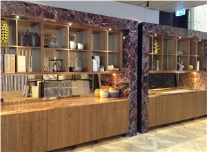 Elazig Cherry Red Marble Tiles for Wall