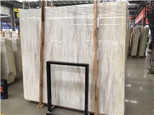 Eurasian White Wood Marble Wall Covering