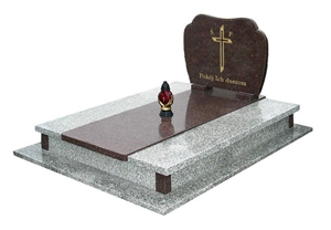 Europe Double Monument White with Red Granite