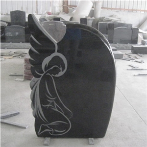 Funeral Granite Angel Etching Headstone Tombstone