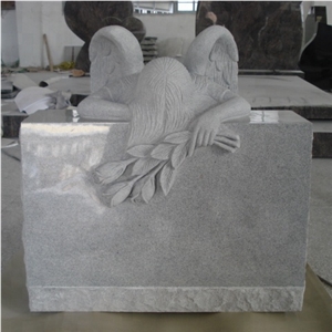 Funeral Weeping Angel Granite Monument Headstone
