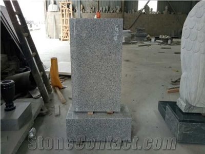 G603 Granite Book Shaped Slant Monument Markers