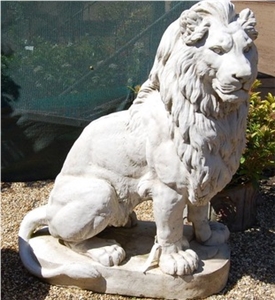 Garden Decoration Sitting Lion Statue for Sale