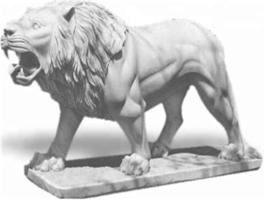 Garden Style Marble Sculpture Hand Making Lion