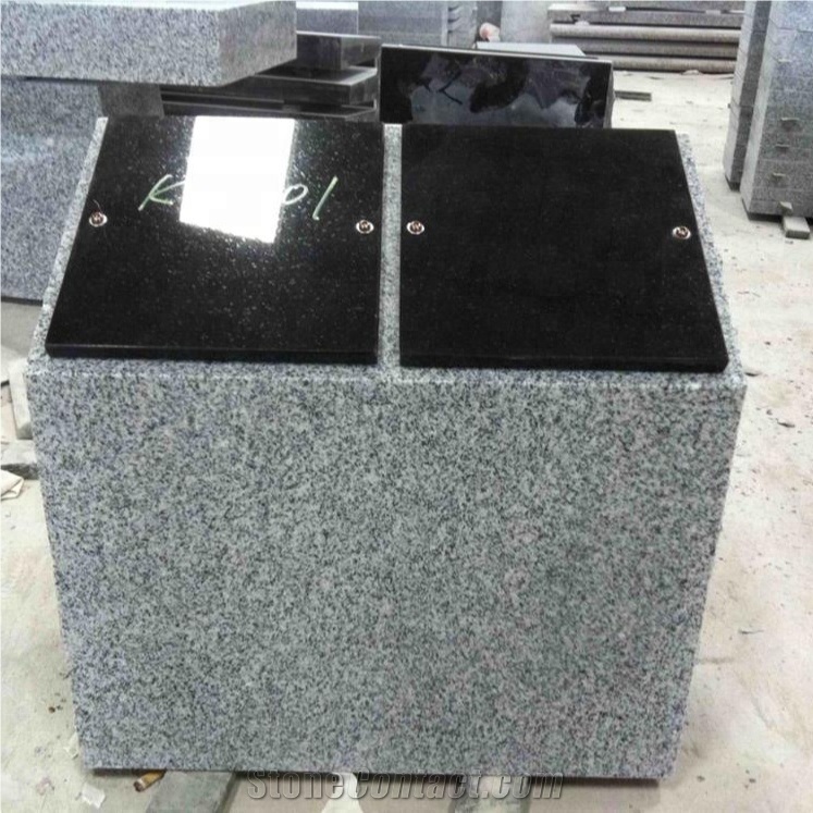 Grey and Black Granite Companion Post Cremation