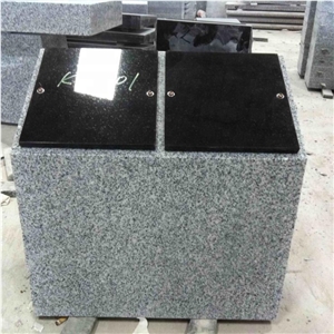 Grey and Black Granite Companion Post Cremation