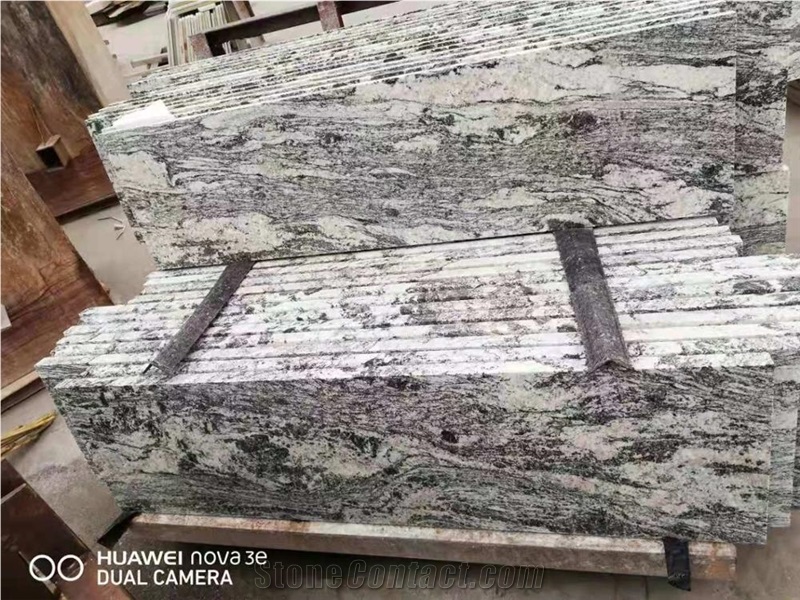 High Polished Juparana Granite Steps & Risers