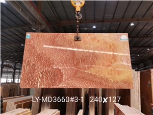 High Quality Polished Red Dragon Onyx Stone Slabs