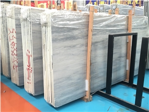 Hina Grey Serpeggiante Marble Slab