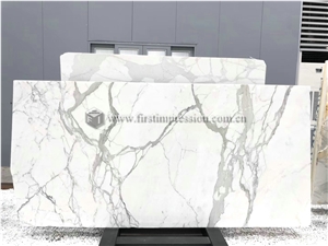 Hot Sale Italy Statuario Venato White Marble Slab