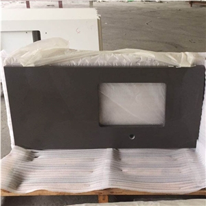 Hotel Pure Brown Quartz Stone Master Vanity Tops