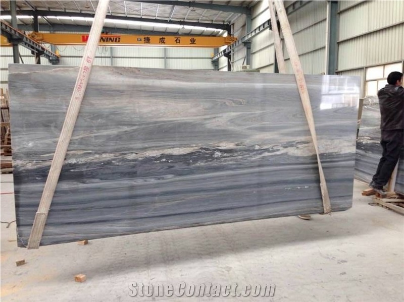 Italy Blue Gray Sand Marble Slab and Tile