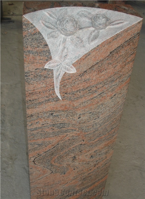Juparana Stone for Grave Monument