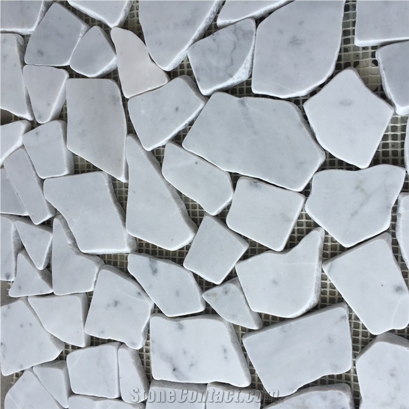 Kitchen Bathroom Bianco Carrara Marble Mosaic Tile