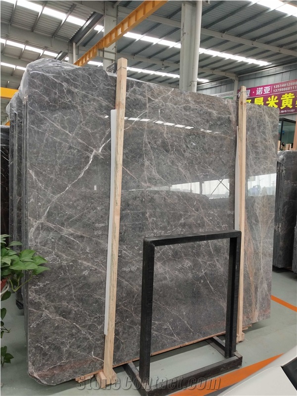 Luna Hermes Grey Marble Wall Application Slab