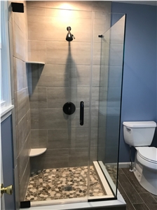 Marble Effect Corner Shower Shelf Wall Accessory