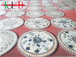 Marble Square Waterjet Pattern Tiles,Medallions