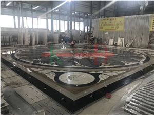 Marble Water Jet Medallion for Interior Decoration