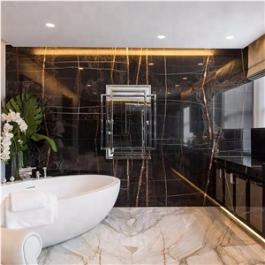 Marbre Noir Gris Aziza Walling Cladding Tiles