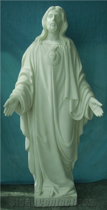 Mary Statue & Sculpture, Nikisiani White Marble