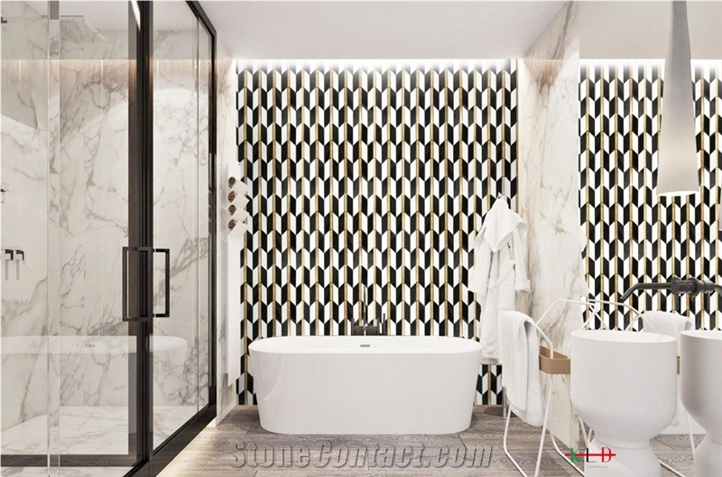 Mix Colour Mosaic Bathroom Background Wall Tiles