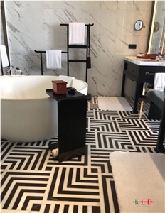 Mosaic Design Bathroom Wall Waterjet Floor Tiles