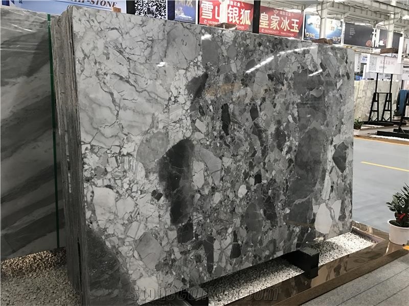 Natural Copico Grey Marble Slabs for Hotel Project