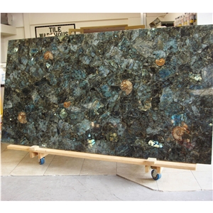 Natural Gemstone Slabs Labradorite Vietnam Granite