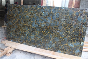 Natural Gemstone Slabs Labradorite Vietnam Granite