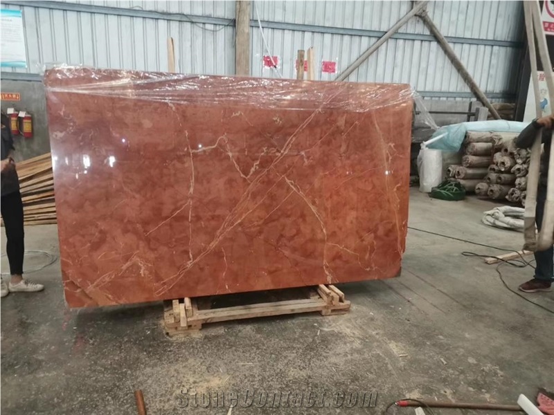 Natural Rojo Coralito Coral Red Marble for Wall