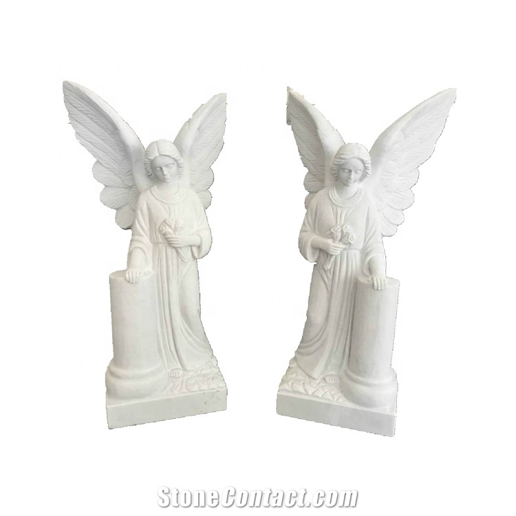 Natural White Marble Stone Carved Sculpture