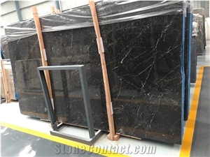 Negro Intenso Black Marble Slabs for Bathroom Tops