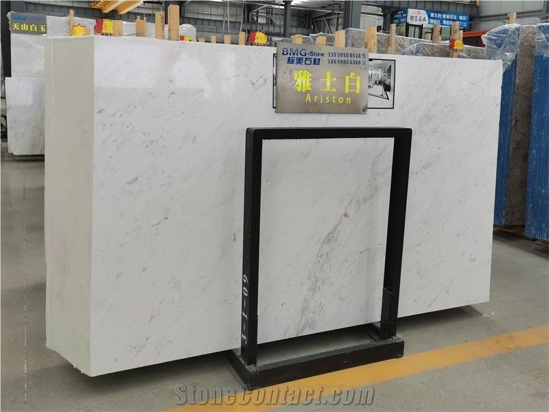 New Ariston White Marble Slabs for Hotel Project