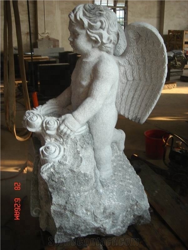 New Design Angel Shaped Granite Headstone