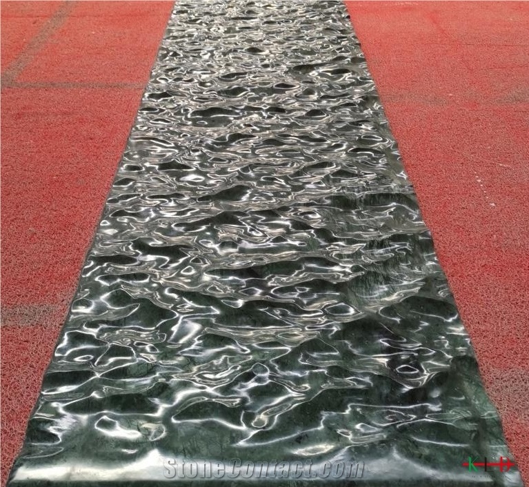 New Popular Design Sea Wave Green Marble Tiles