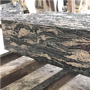 New Style Juparana Granite Half Bullnose Risers