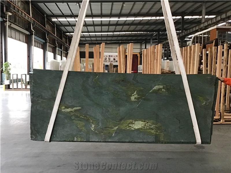 Olive Verde Green Marble Interior Flooring Tile