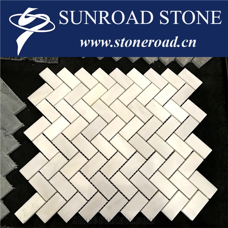 Oriental White Marble Mosaic, White Marble Mosaic